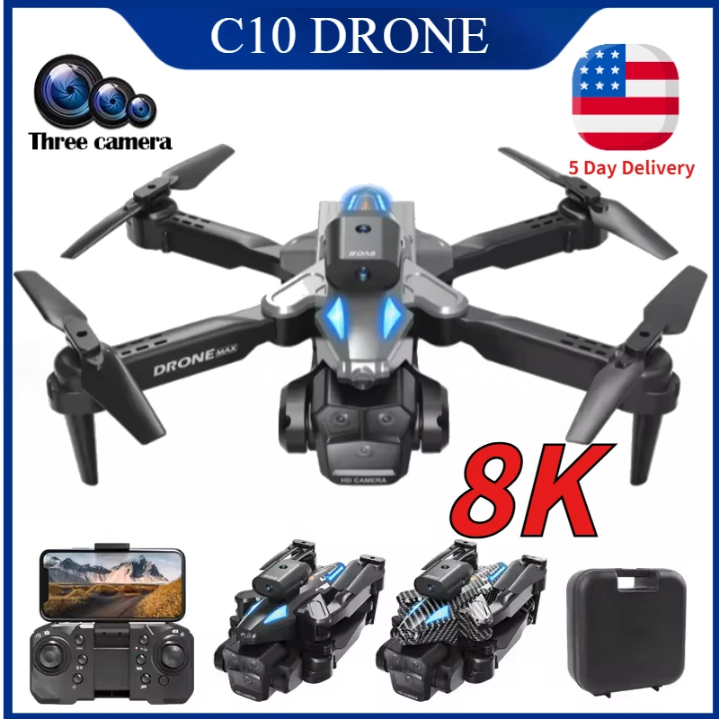 Drone Shahed Rc - C10 8K HD RC Drone with
