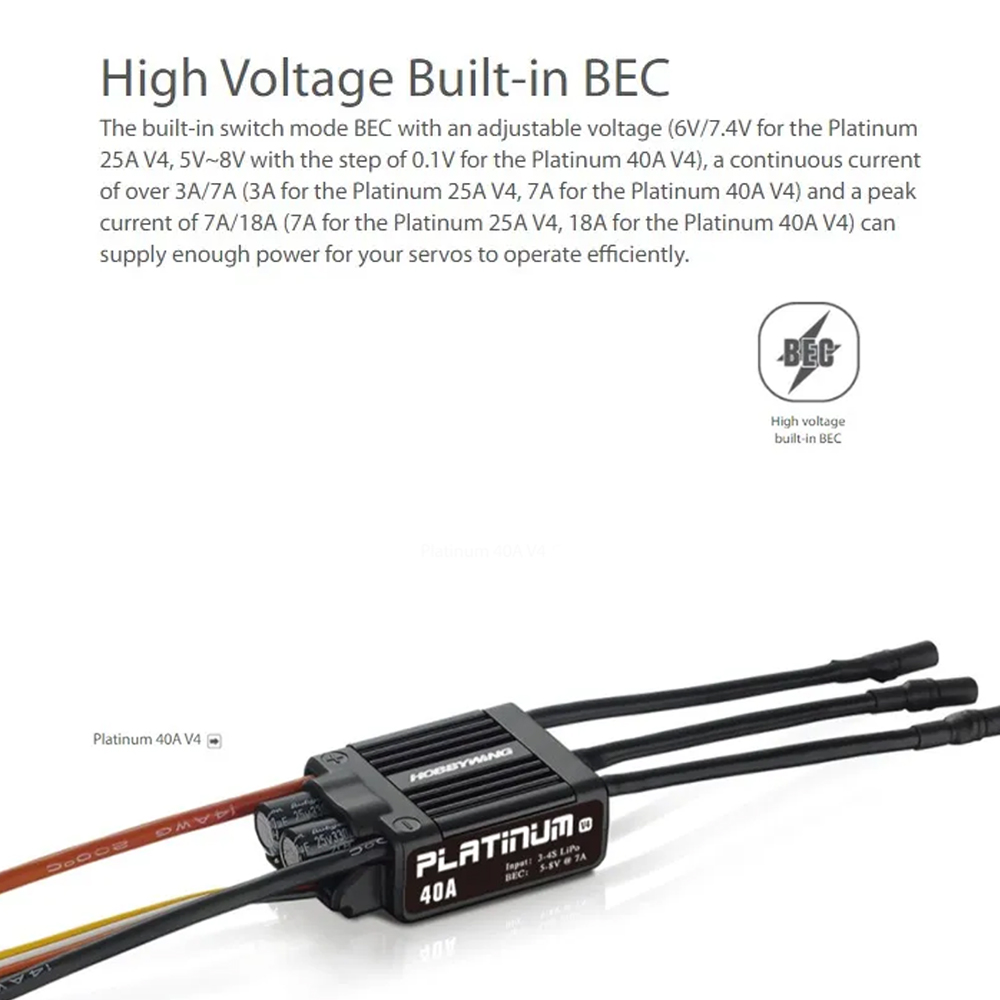 Hobbywing Platinum 25A V4 Brus – Drone Rc V4 recenzja i cena