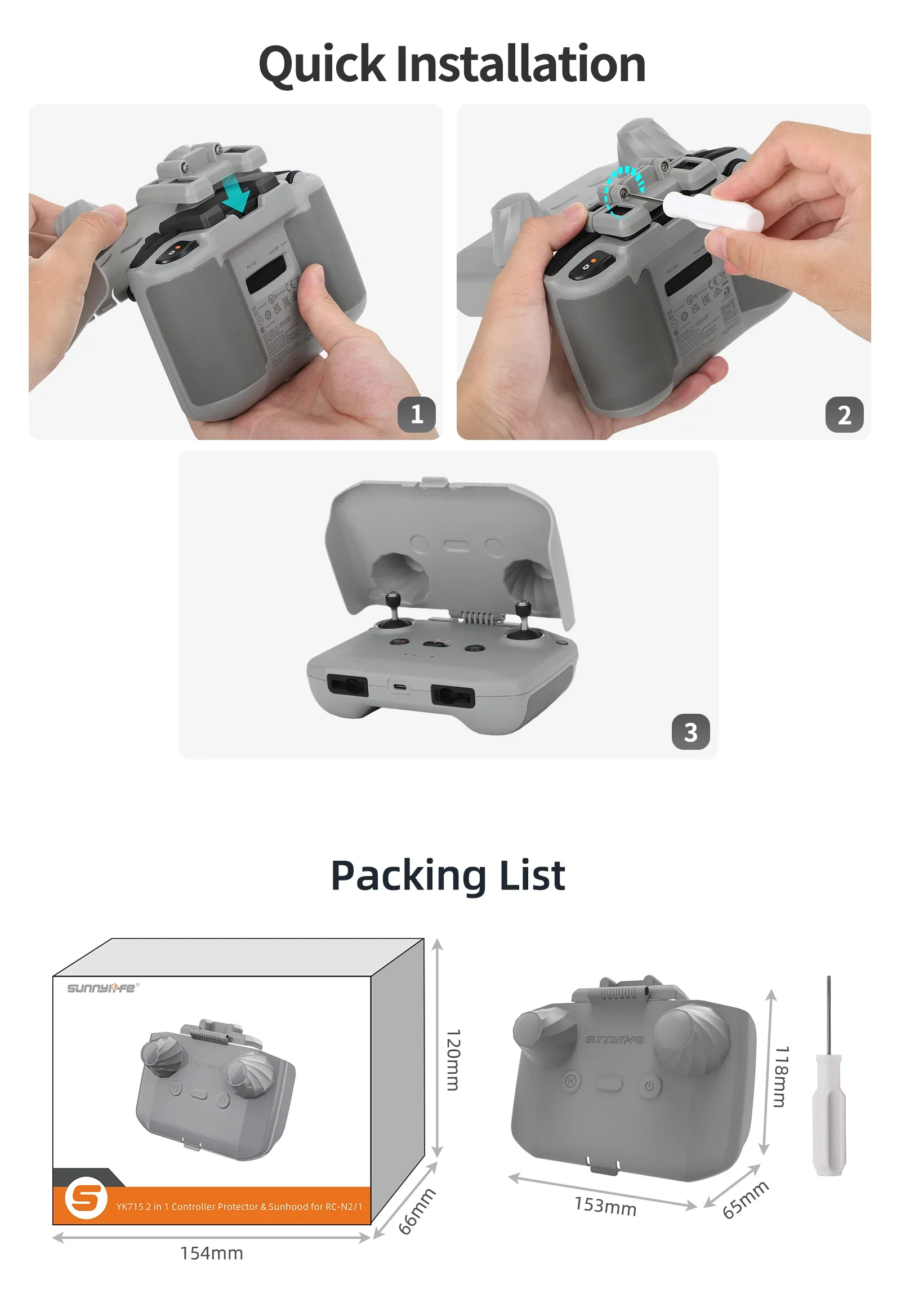 2 in 1 Controller Protector Su – Drone Dji Rc N3 recenzja i cena