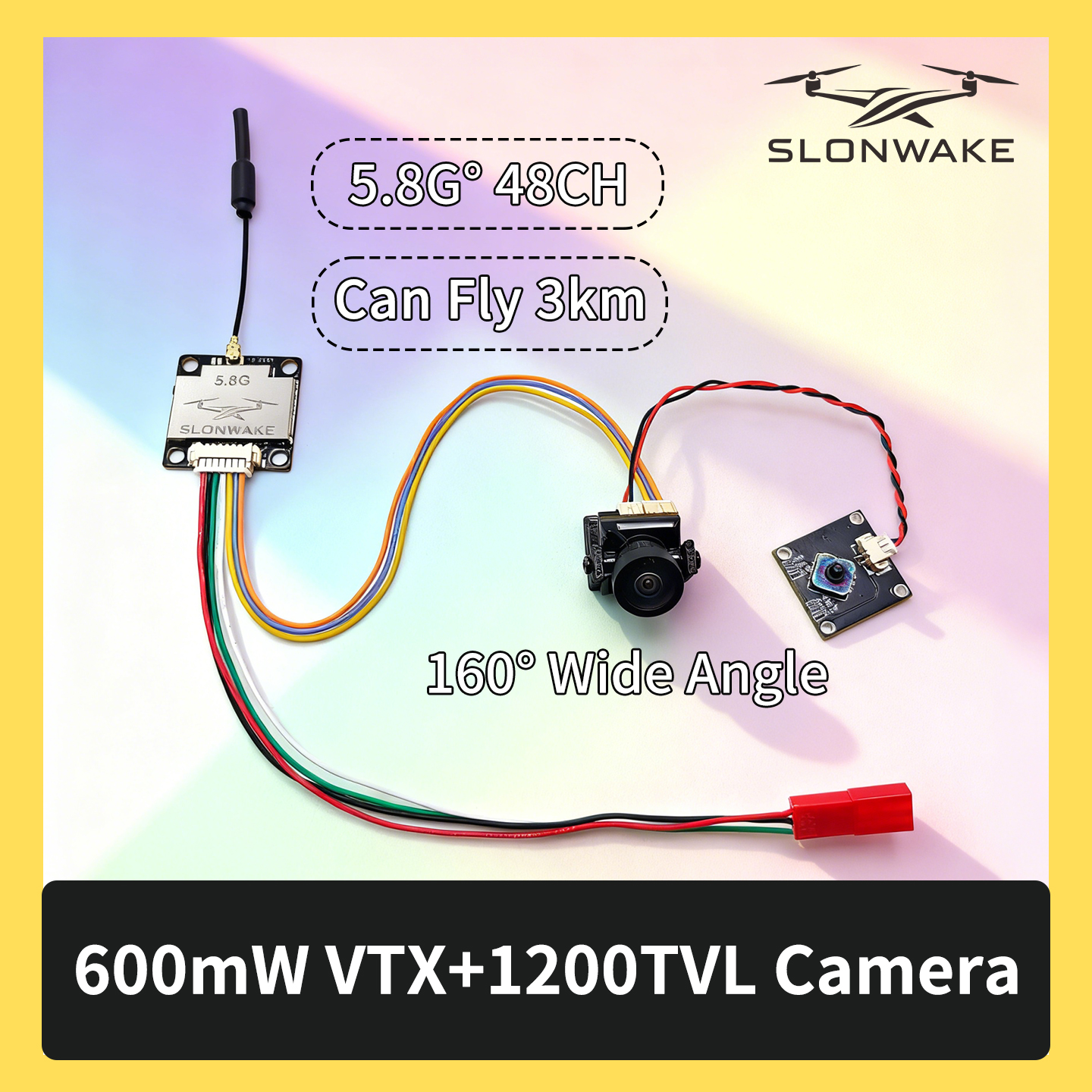 SLONWAKE 5.8G 600mW 7-24V FPV  – Drone Rc Receiver And Transmitter recenzja i cena