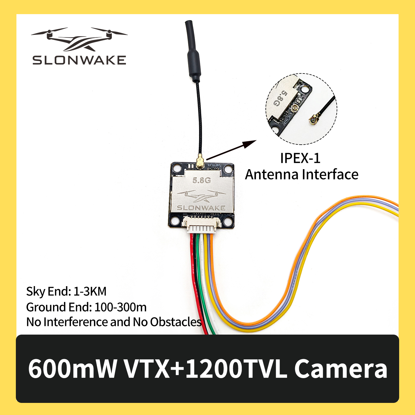 SLONWAKE 5.8G 600mW 7-24V FPV  – Drone Rc Receiver And Transmitter recenzja i cena