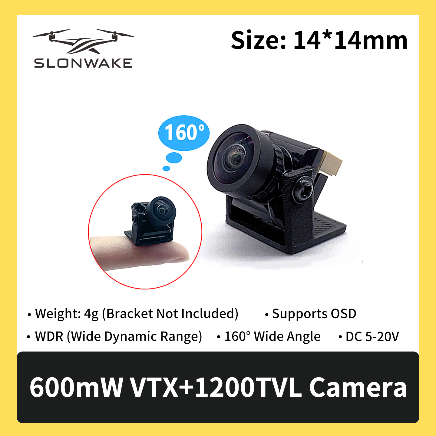 SLONWAKE 5.8G 600mW 7-24V FPV  – Drone Rc Receiver And Transmitter recenzja i cena