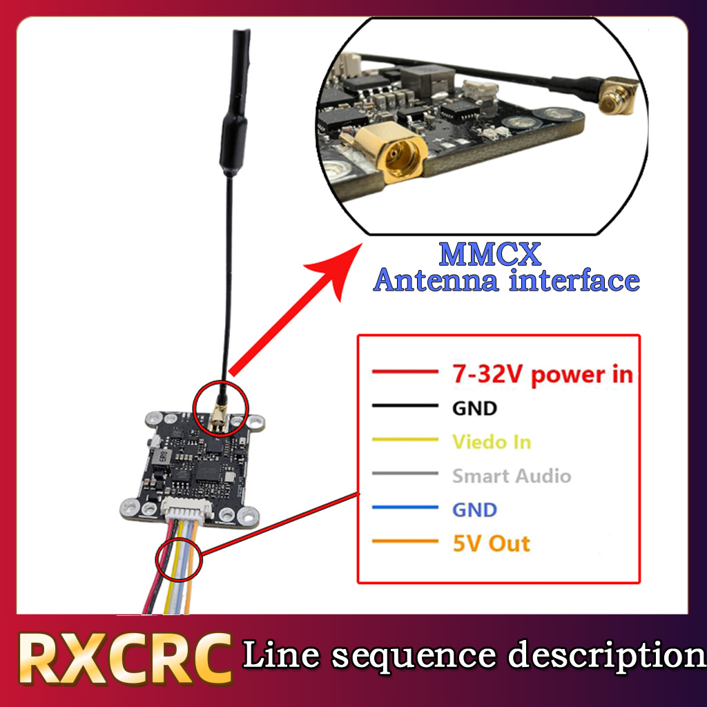 RXCRC 5.8G Module 48CH 1.6W VT – Drone Rc Receiver And Transmitter recenzja i cena