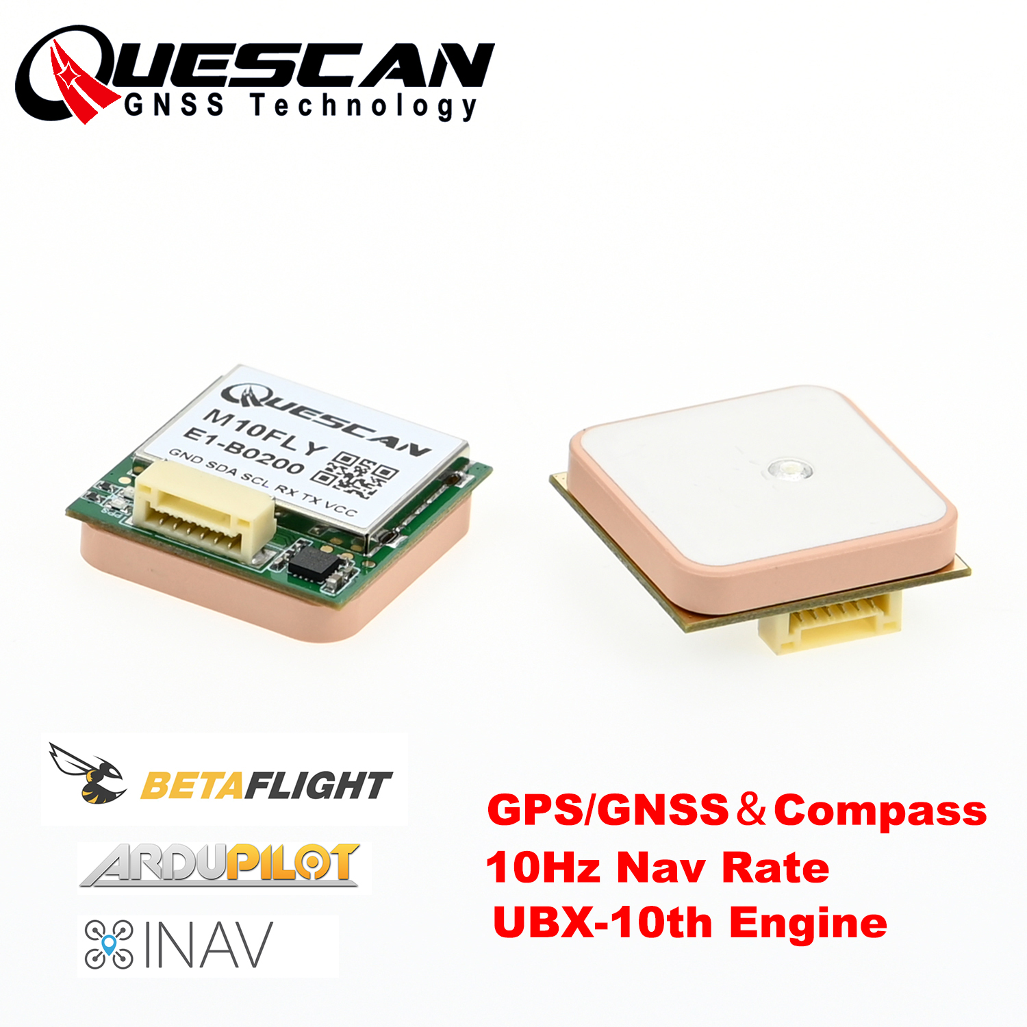 Quescan 25mm*25mm M10FLY 10Hz  – Gps Module Drone recenzja i cena