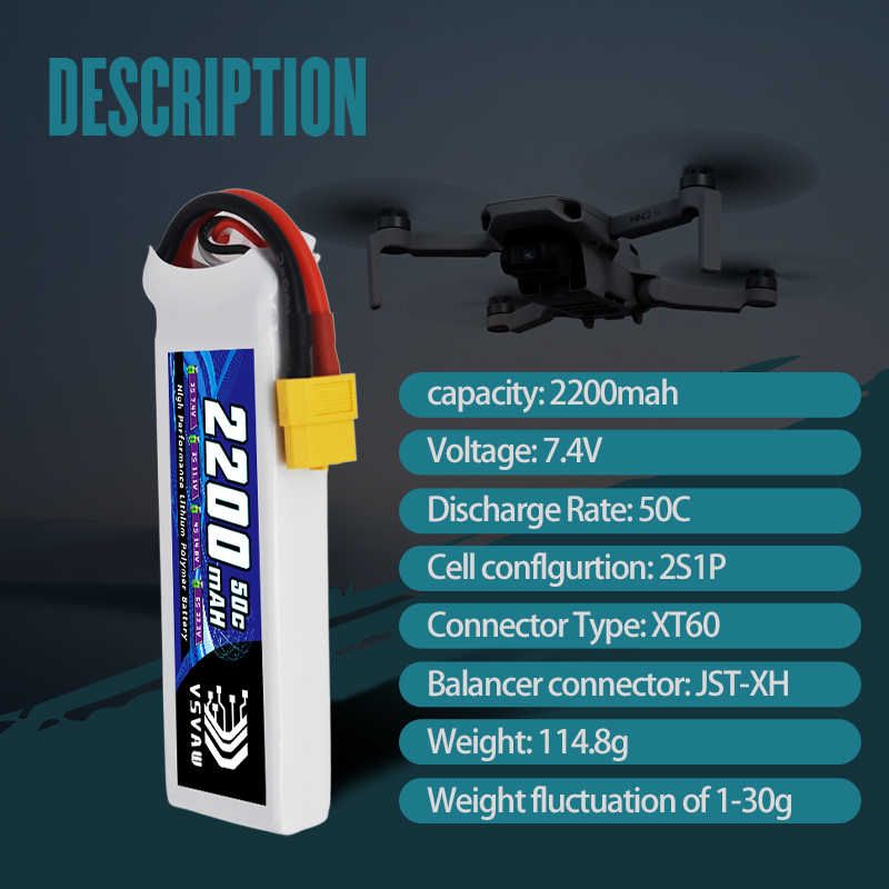VSVAW 7.4V 2200mah 2S Drone Li – Drone Carrera Rc recenzja i cena