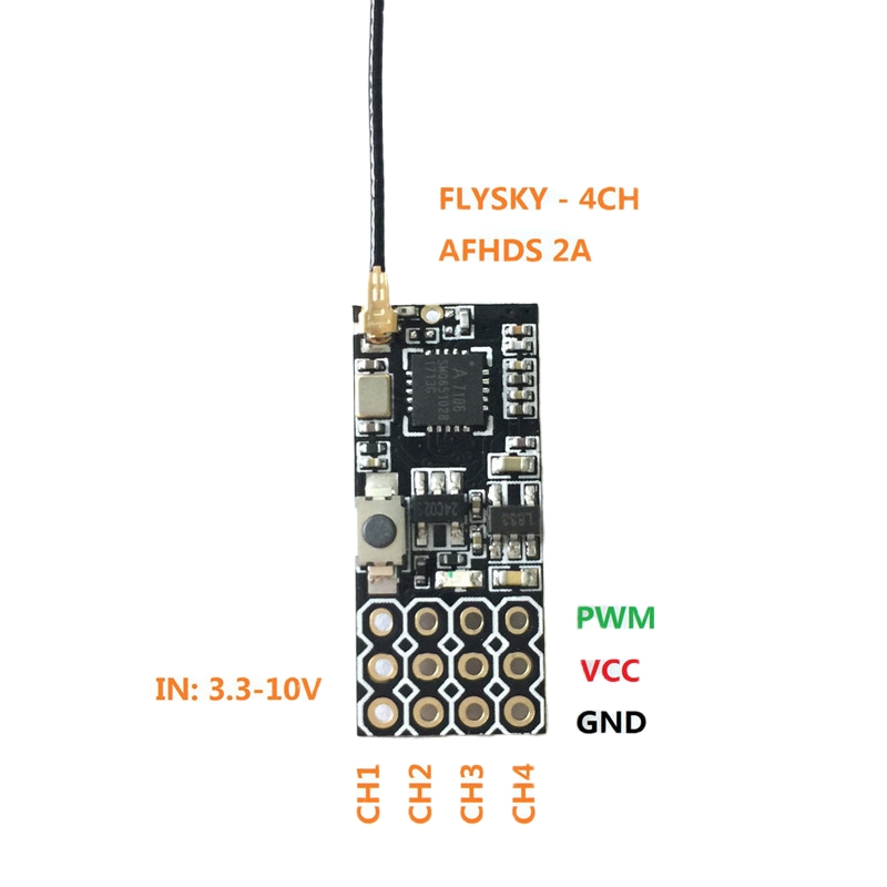 Flysky FS2A Mini Receiver 4CH  – Receiver Rc Drone recenzja i cena