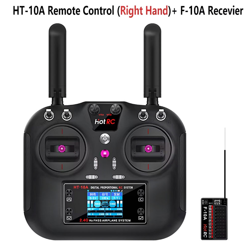 Hotrc HT-10A 2.4G 10CH Transmi – Drone Rc Receiver And Transmitter recenzja i cena