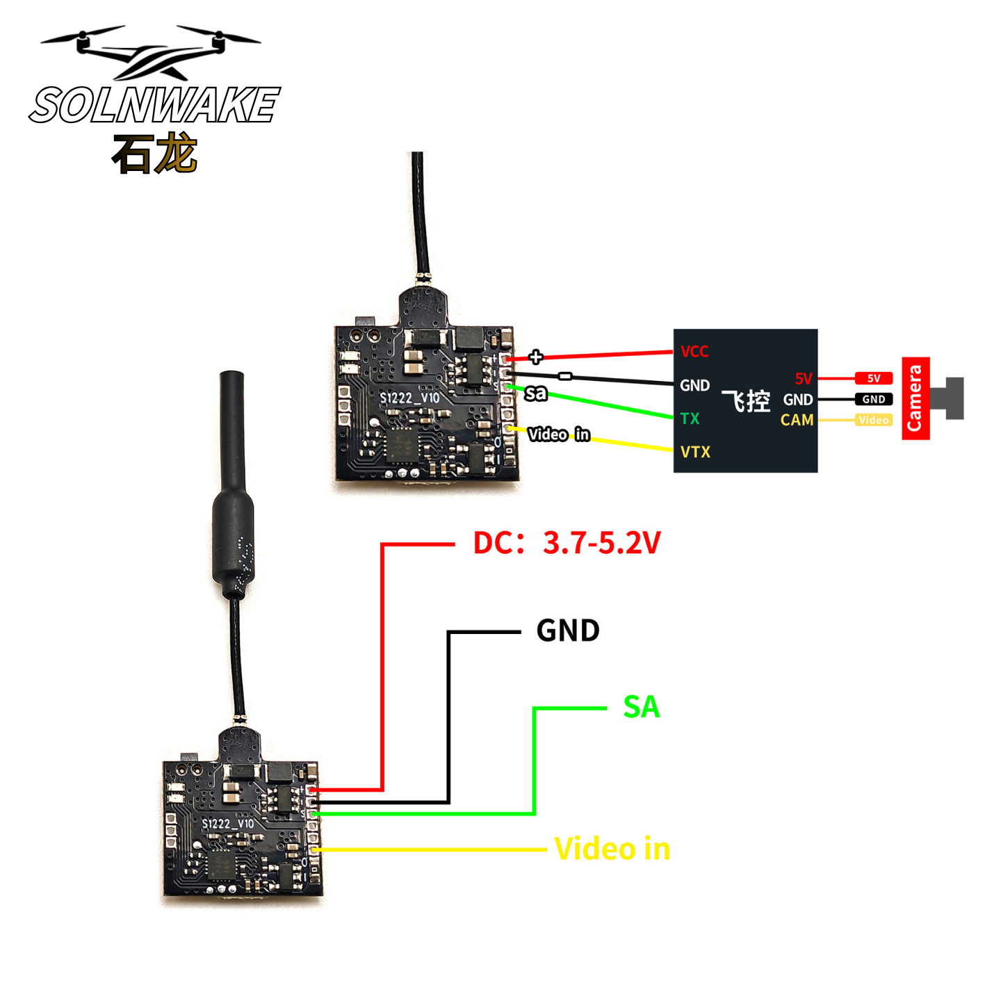 SLONWAKE Nano 5.8G 48CH 200mW  – Drone Rc Receiver And Transmitter recenzja i cena