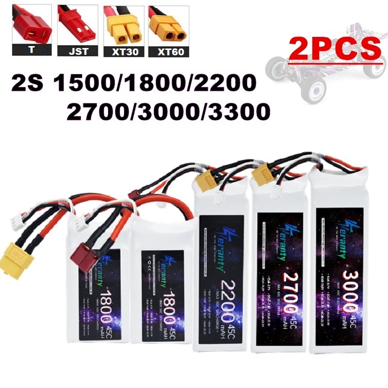 2PCS 7.4V Lipo 2S Battery 1500 – Drone Carrera Rc recenzja i cena