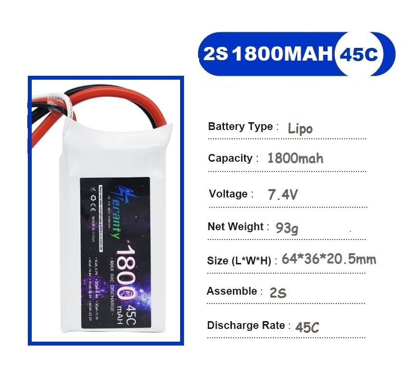 2PCS 7.4V Lipo 2S Battery 1500 – Drone Carrera Rc recenzja i cena