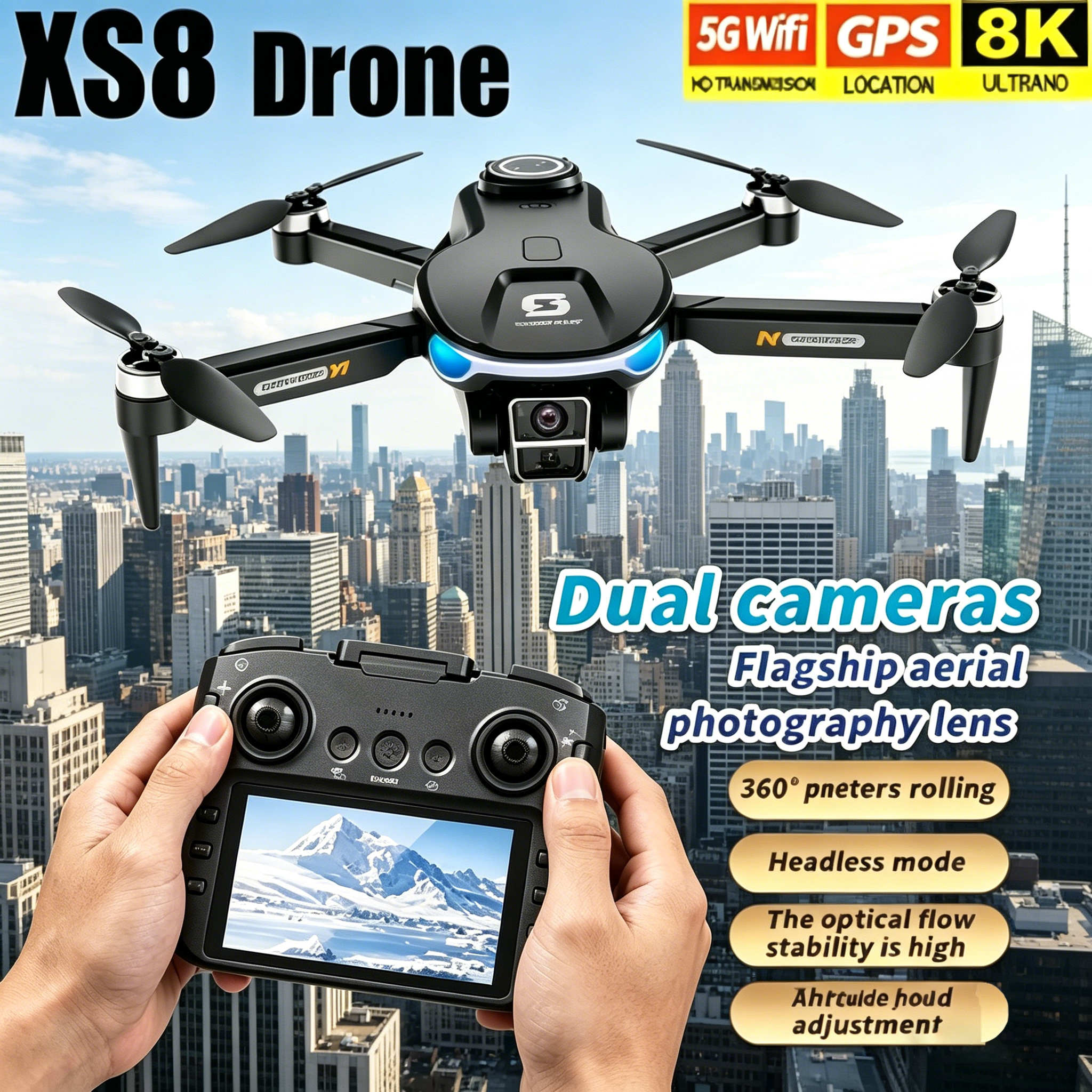 HD 8K Professional GPS Drone w – Gps Module Drone recenzja i cena