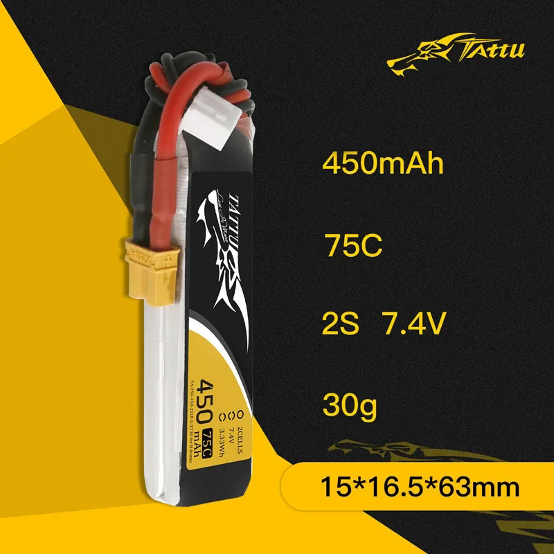 3Pcs NEW TATTU 450/500/550mAh  – Drone Carrera Rc recenzja i cena