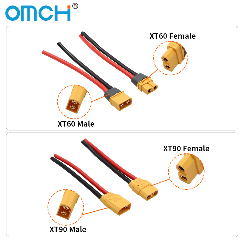 OMCH XT60 12/14AWG XT90 10AWG  – Drone Rc Link recenzja i cena