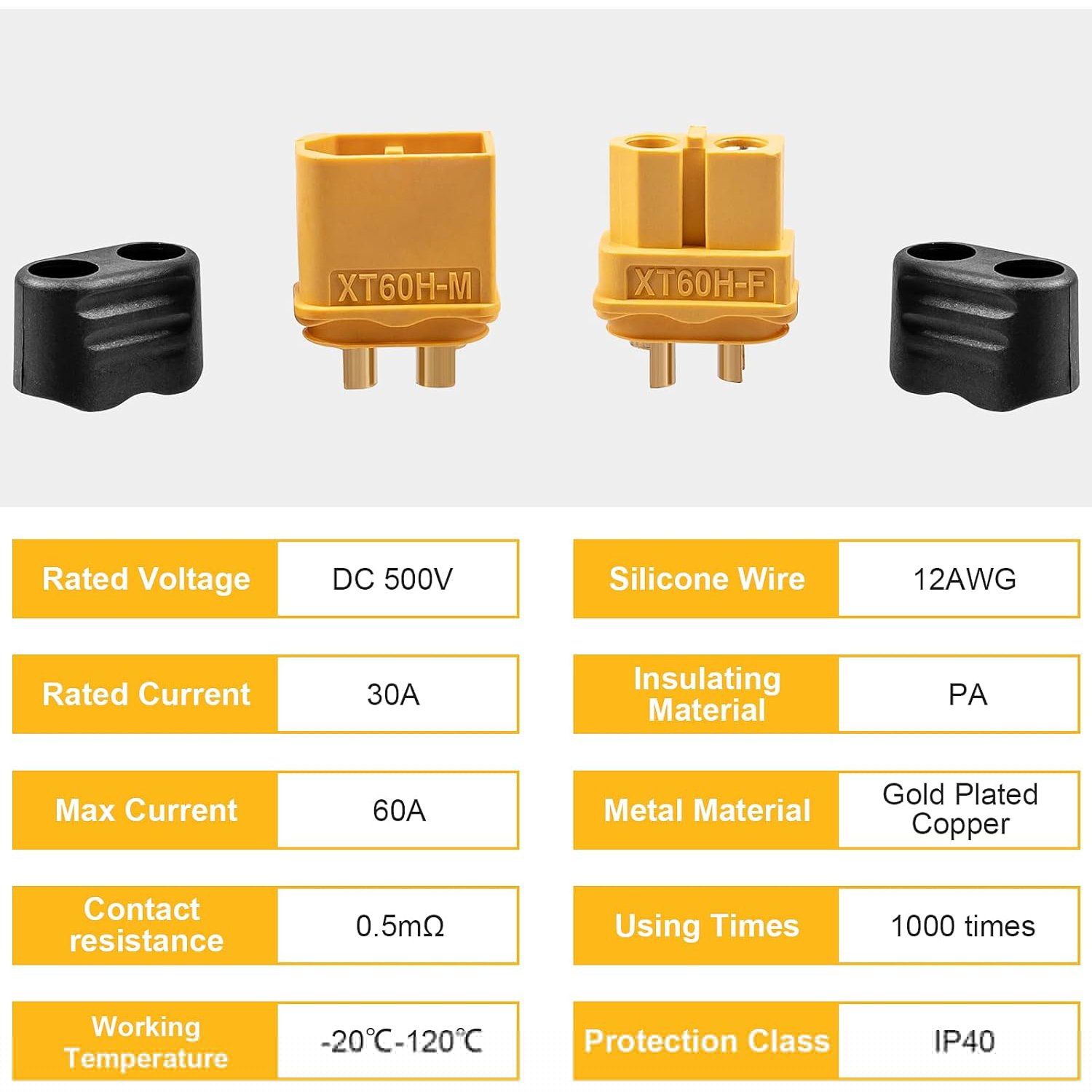 5Pairs XT60H connector plug wi – Drone Rc Link recenzja i cena