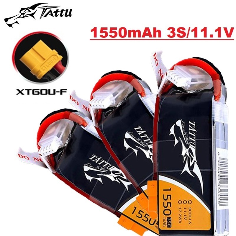 TATTU 3S 11.1V 1550mAh 75C LiP – Drone Rc Link recenzja i cena